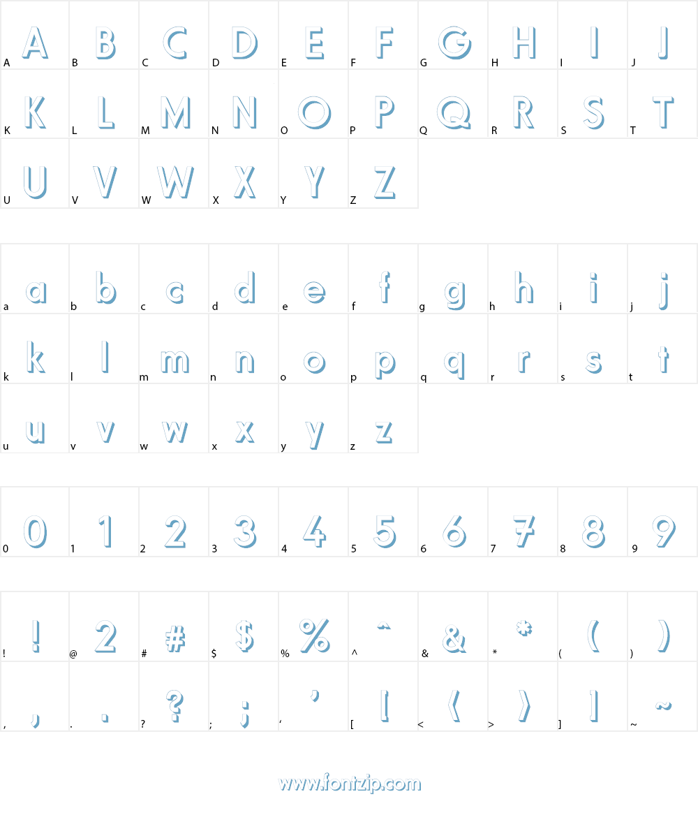 Fundamental  Brigade Font Character